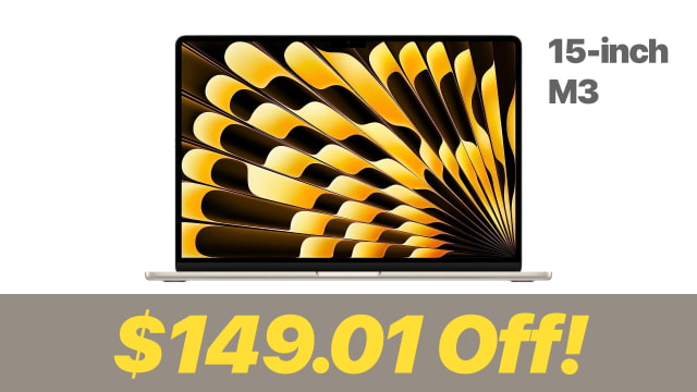 New 15-inch M3 MacBook Air On Sale for $149.01 Off! [Lowest Price Ever]