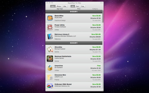 App That Tracks Mac/iOS App Store Discounts