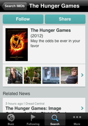 IMDb Buzz Brings Entertainment News to Your iPhone