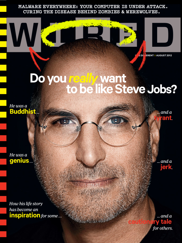 Steve Jobs Featured on the August Cover of Wired Magazine