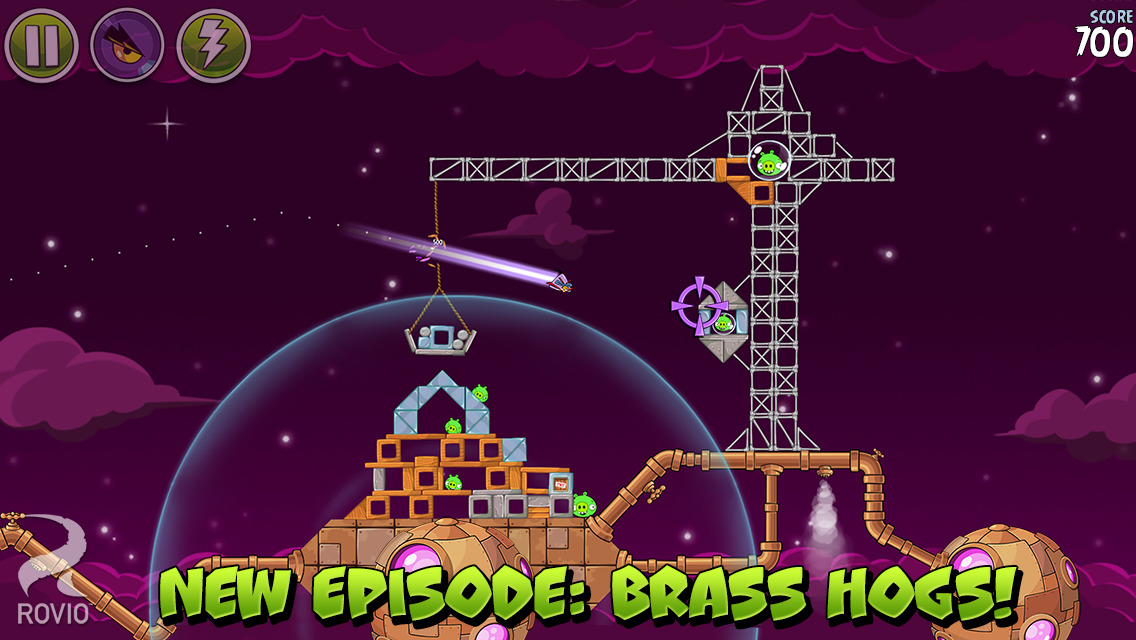 Angry Birds Space Gets Uploaded With New Brass Hogs Levels, Mirror World, More