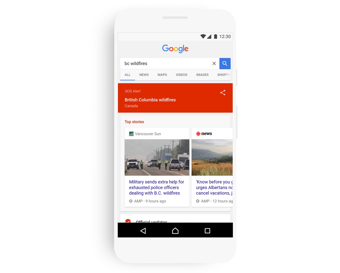 Google Launches SOS Alerts in Google Search and Maps