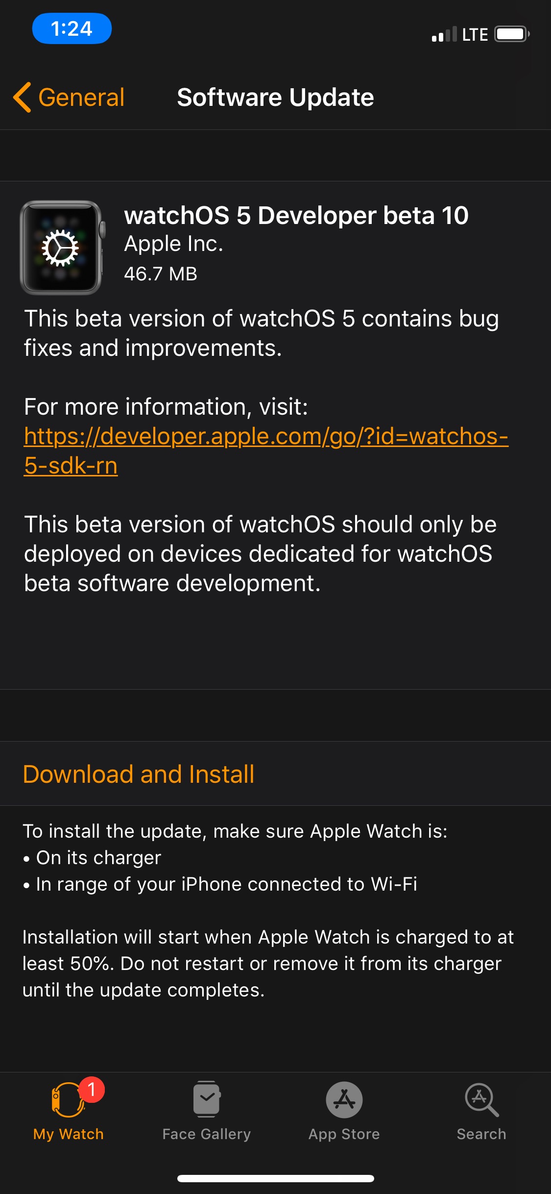 Apple Seeds watchOS 5 Beta 10 to Developers [Download]