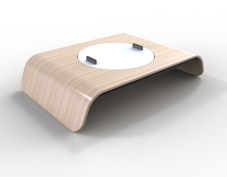 iPad Lap Desk With a Built-in Lazy Susan