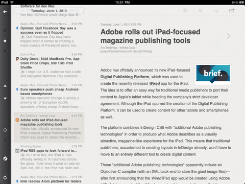 Reeder for iPad is Now Available!