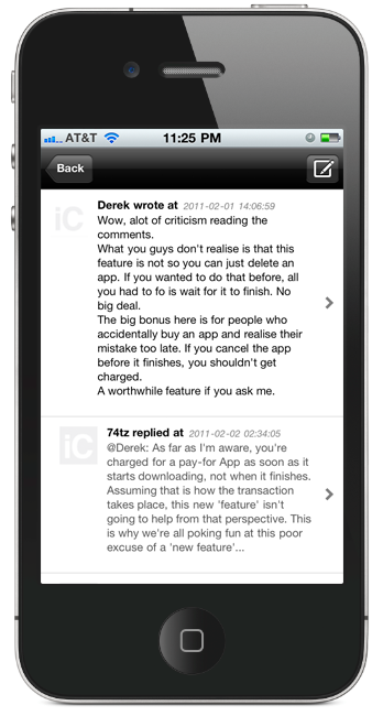 iClarified App for iPhone