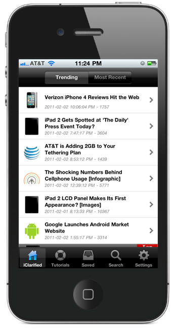 iClarified App for iPhone