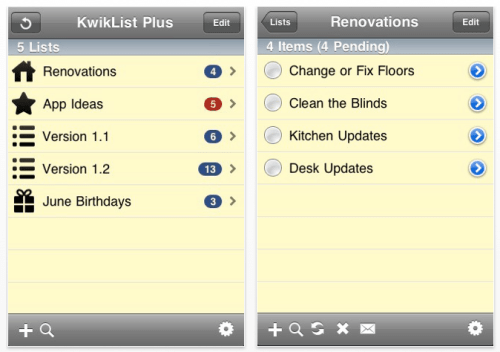 KwikList Plus 1.5 Offers Relief from List Chaos