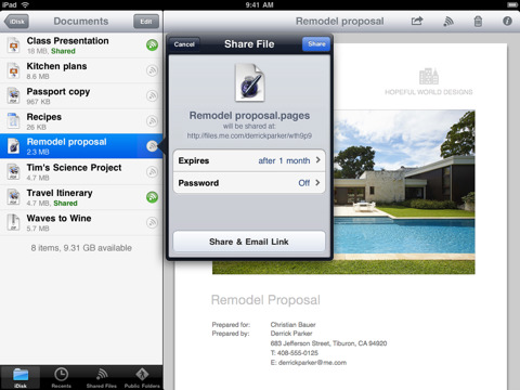 MobileMe iDisk App is Updated With Multitasking and iPad Support