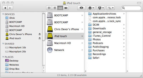 PhoneDisk Mounts Your iDevice in Finder [Free]
