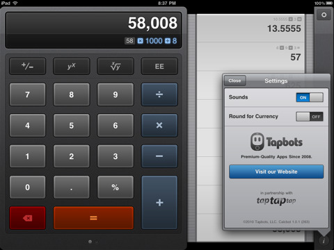 Tapbots Releases Calcbot Calculator for iPhone, iPad