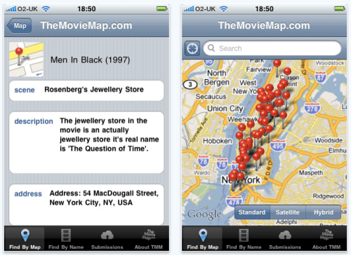TheMovieMap 1.0 for iPhone