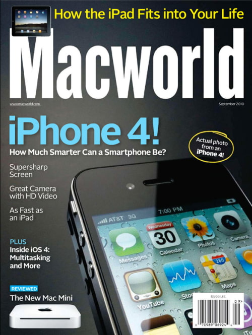 MacWorld Shoots iPhone 4 Magazine Cover With an iPhone 4