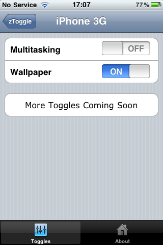 zToggle Now Enables or Disables Multitasking for the iPhone 4, 3GS