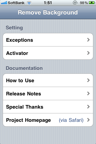 Remove Background Adds Support for iOS 4.1