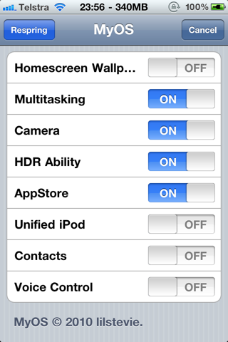 MyOS Lets You Enable and Disable Features of Your iDevice