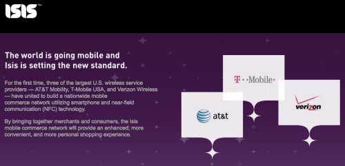 AT&amp;T, T-Mobile, and Verizon Announce Isis Mobile Commerce Network