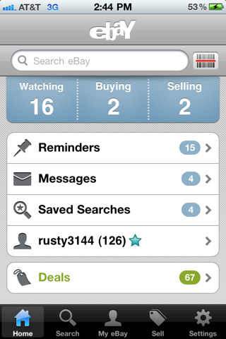 eBay Mobile Gets Updated With a New Design