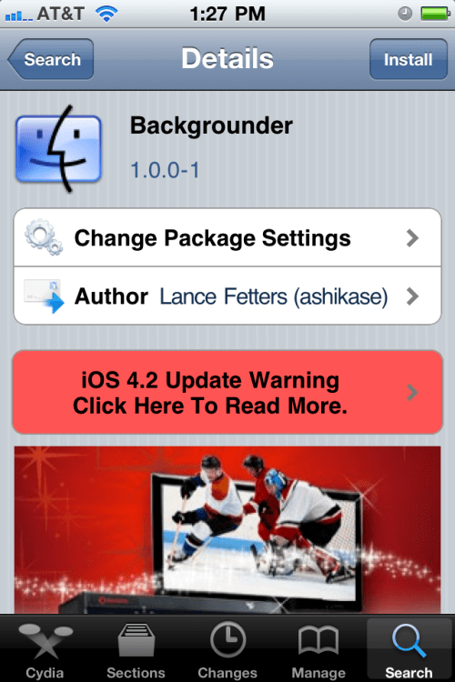 Backgrounder Gets Updated for iOS 4.2.1