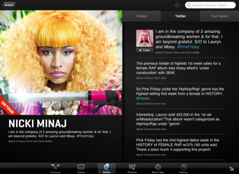 VEVO Releases Music Video App for the iPad