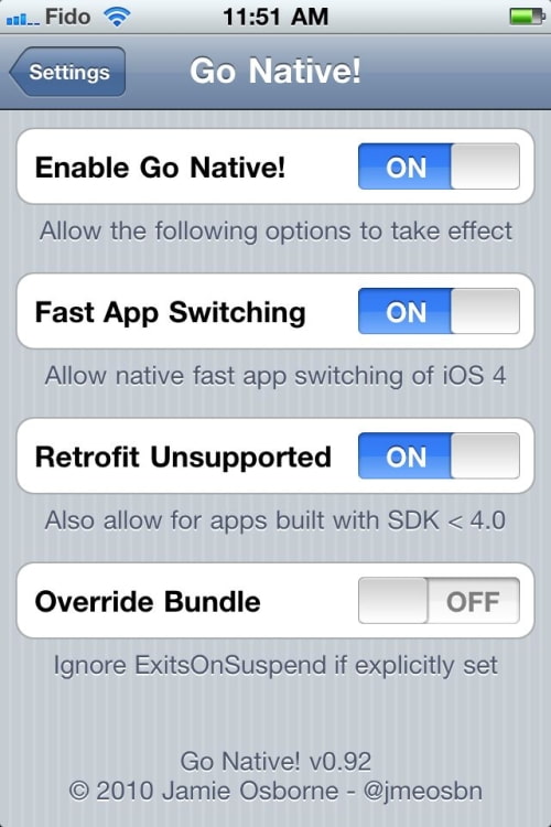 Enable Native Fast App Switching for Apps That Don&#039;t Support It
