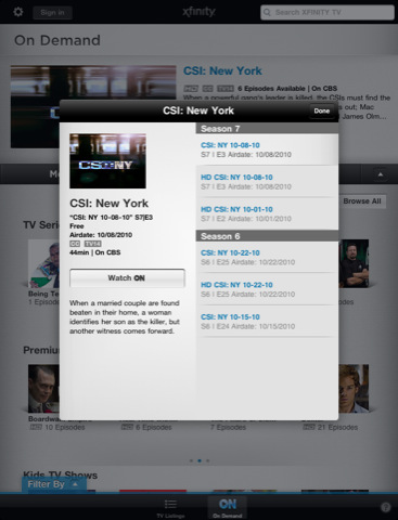 Comcast XFINITY TV App Now Lets You Watch TV on Your iPad