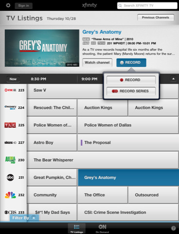 Comcast XFINITY TV App Now Lets You Watch TV on Your iPad