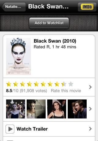 IMDb iOS App Gets Updated With Watchlist and AirPlay Support