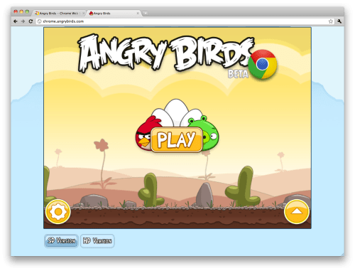 Angry Birds is Available in the Chrome Web Store