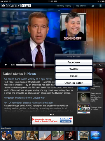 NBC Nightly News for iPad