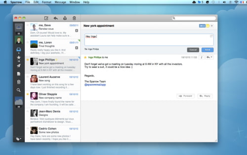 Sparrow Email Client Gets Facebook Integration, New Design