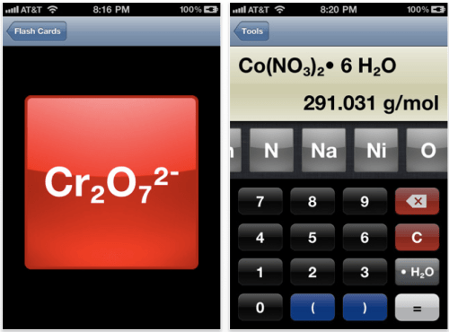 Learn Chemistry On The iPhone Or iPod touch