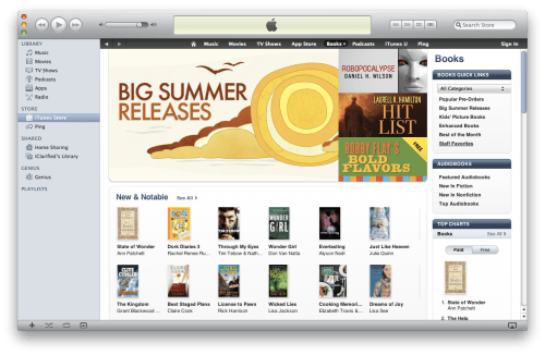 The iBookstore is Now on iTunes