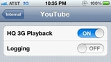 High Quality YouTube Playback over 3G Present on Internal iOS 5 Builds