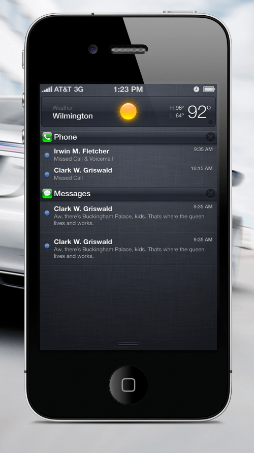 Beautiful Notification Center Redesigns for iOS 5