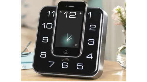iLive Dock Camouflages iPhone as a Clock