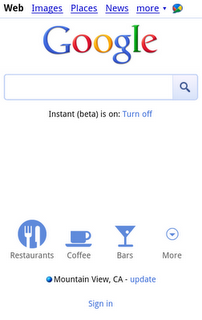 Google Announces New Shortcut Icons, Search Building for Mobile Browsers
