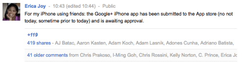 Google+ for iOS Has Been Submitted to Apple for App Store Approval