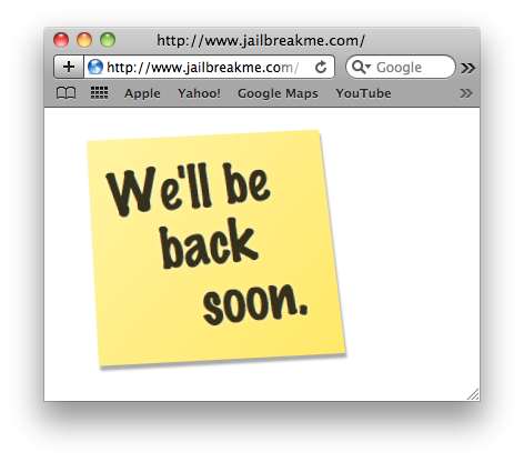 JailbreakMe.com Is Being Updated With iPad 2 Jailbreak?