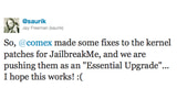 JailbreakMe Update Now Available as 'Essential Upgrade' in Cydia