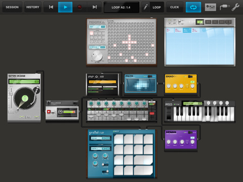 TableTop is a Modular Audio Environment for iPad
