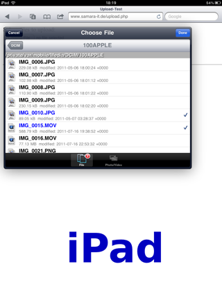 Safari Upload Enabler Lets You Upload Files in MobileSafari