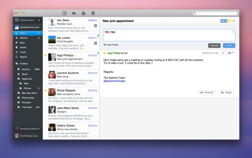 Sparrow Email Client Gets New Conversation View and Quick Reply Design