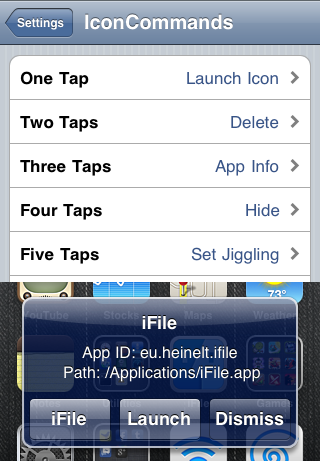 IconCommands: Assign Actions to Springboard Icon Taps