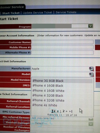 Internal AT&amp;T System Listing a White iPhone 4S?