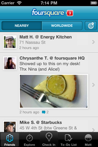 Foursquare App for iOS Now Tracks Your Favorite Places