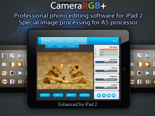 Camera RGB+ Editor For iPad 2
