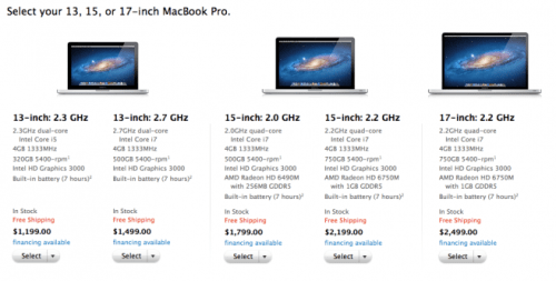 Apple Updates the MacBook Pro With Faster Processors