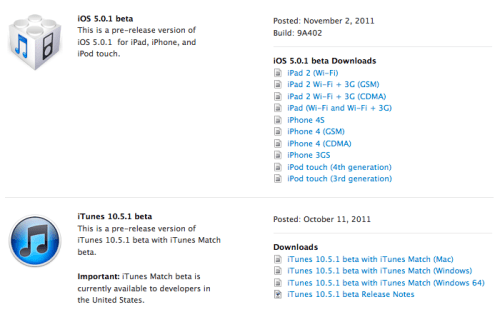 Apple Releases iOS 5.0.1 to Developers