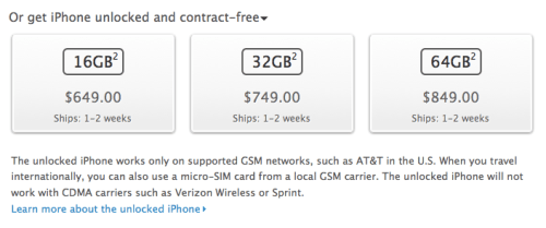 Apple is Now Selling the iPhone 4S Unlocked and Contract-Free in the U.S.